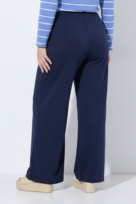 Jerseyhose, weites, ausgestelltes Bein, Elastikbund, LENZING™ ECOVERO-Viskose