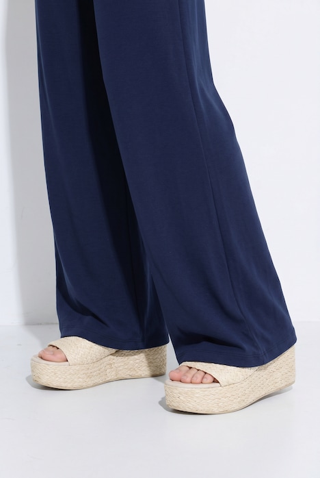 Jerseyhose, weites, ausgestelltes Bein, Elastikbund, LENZING™ ECOVERO-Viskose