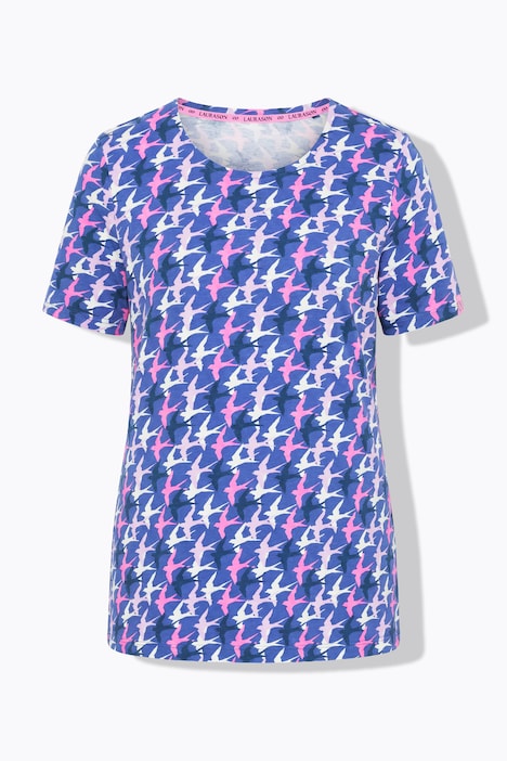 T-Shirt, Rundhals, 1/2 Arm, Allover-Print, OEKO-TEX MIG