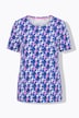T-Shirt, Rundhals, 1/2 Arm, Allover-Print, OEKO-TEX MIG