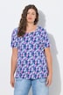 T-Shirt, Rundhals, 1/2 Arm, Allover-Print, OEKO-TEX MIG