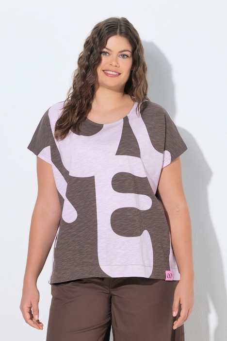 T-Shirt, Rundhals, 1/2 Arm, Allover-Print