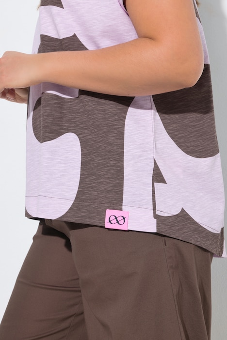 T-Shirt, Rundhals, 1/2 Arm, Allover-Print