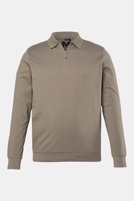 Polokošile s dlouhými rukávy, střih na bříško, skrytý zip, do vel. 8XL