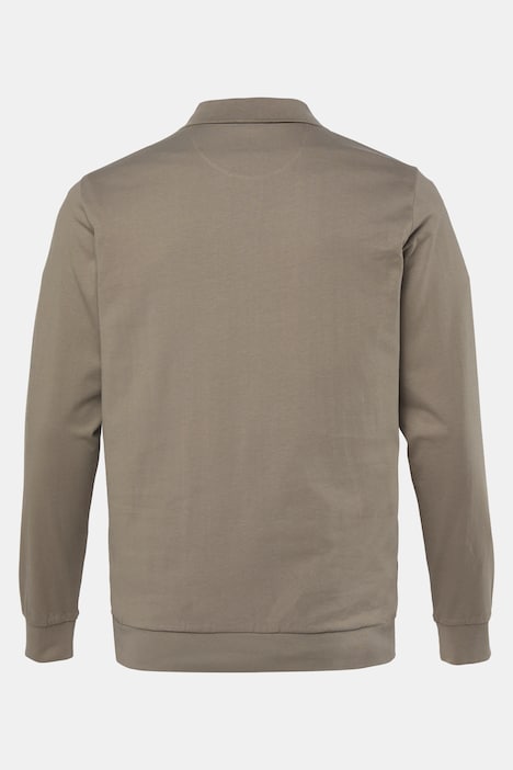 Polokošile s dlouhými rukávy, střih na bříško, skrytý zip, do vel. 8XL