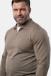 Polokošile s dlouhými rukávy, střih na bříško, skrytý zip, do vel. 8XL