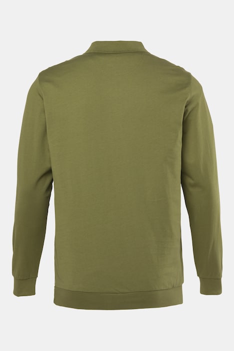 Polokošile s dlouhými rukávy, střih na bříško, skrytý zip, do vel. 8XL