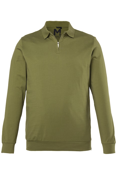 Polokošile s dlouhými rukávy, střih na bříško, skrytý zip, do vel. 8XL