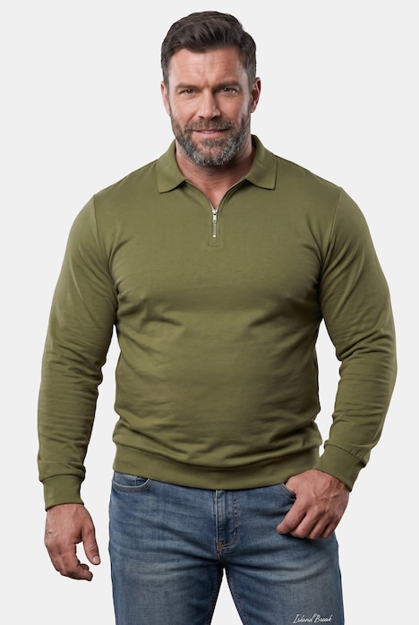 polokošile s dlouhými rukávy, střih na bříško, skrytý zip, do vel. 8XL