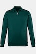 Langarmpoloshirt, Bauchfit, verdeckter Zipper, bis 8 XL