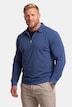 Langarmpoloshirt, Bauchfit, verdeckter Zipper, bis 8 XL