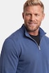 Langarmpoloshirt, Bauchfit, verdeckter Zipper, bis 8 XL