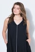Maxikleid, A-Line, Einfassungen, ärmellos