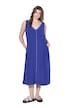 Maxi šaty, áčkový střih, lemované, bez rukávů