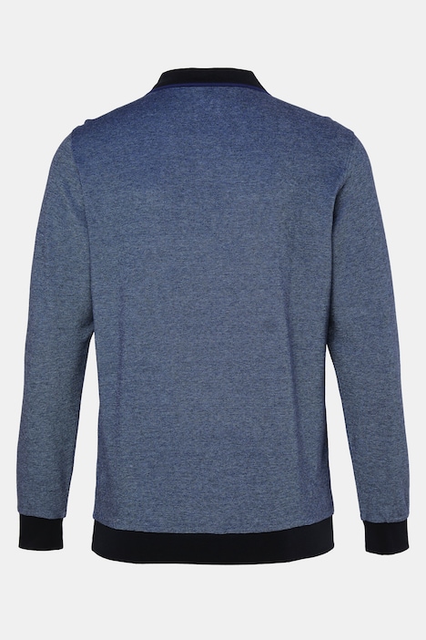 Men+ Langarmpoloshirt, Bauchfit, Piquee, Kontraste, bis 8 XL