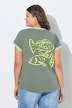 T-Shirt, 1/2 Arm, V-Ausschnitt, Platzierter Print, OEKO-TEX
