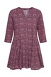 Shirt, Godetfalten, Tunika-Ausschnitt, 3/4-Arm