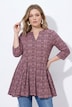Shirt, Godetfalten, Tunika-Ausschnitt, 3/4-Arm