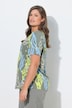 T-Shirt, 1/2 Arm, V-Ausschnitt, Allover-Print, OEKO-TEX MIG