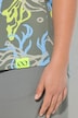 T-Shirt, 1/2 Arm, V-Ausschnitt, Allover-Print, OEKO-TEX MIG