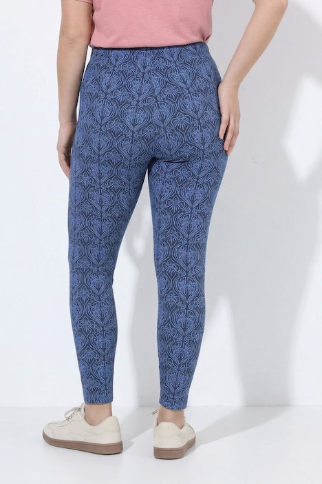 Leggings, Blüten, Elastikbund, Stretch, Biobaumwolle
