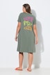 Robe t-shirt à manches courtes et encolure en V. Label OEKO-TEX