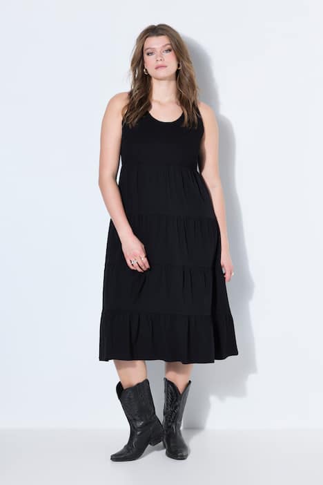 Robe maxi en jersey, ligne A