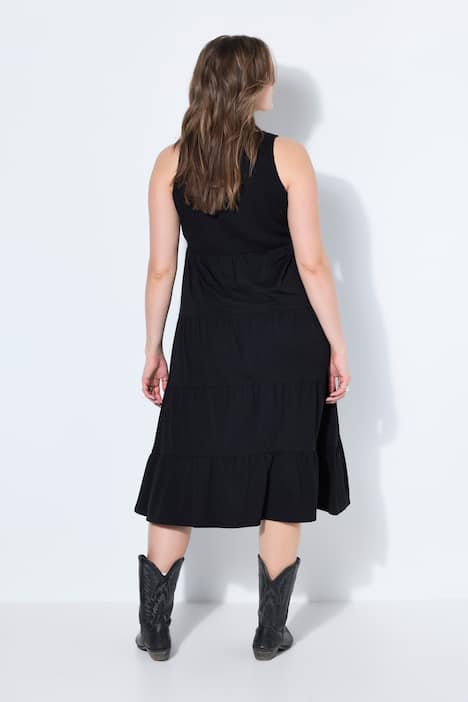 Robe maxi en jersey, ligne A