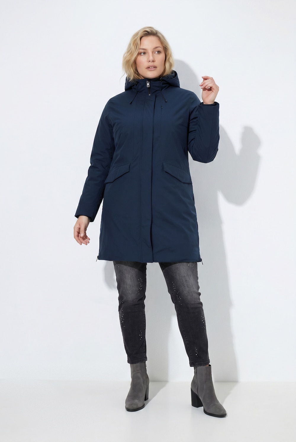 HYPRAR Funktionsjacke, Kapuze, A-Linie, wasserdicht