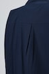 Bluse, Ziernaht, Kelchkragen, 3/4-Arm, Biobaumwolle