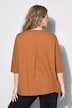 Bluse, Ziernaht, Kelchkragen, 3/4-Arm, Biobaumwolle