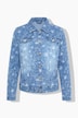 Jeansjacke Frieda, Blumenmuster, 4 Taschen