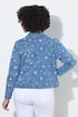 Jeansjacke Frieda, Blumenmuster, 4 Taschen