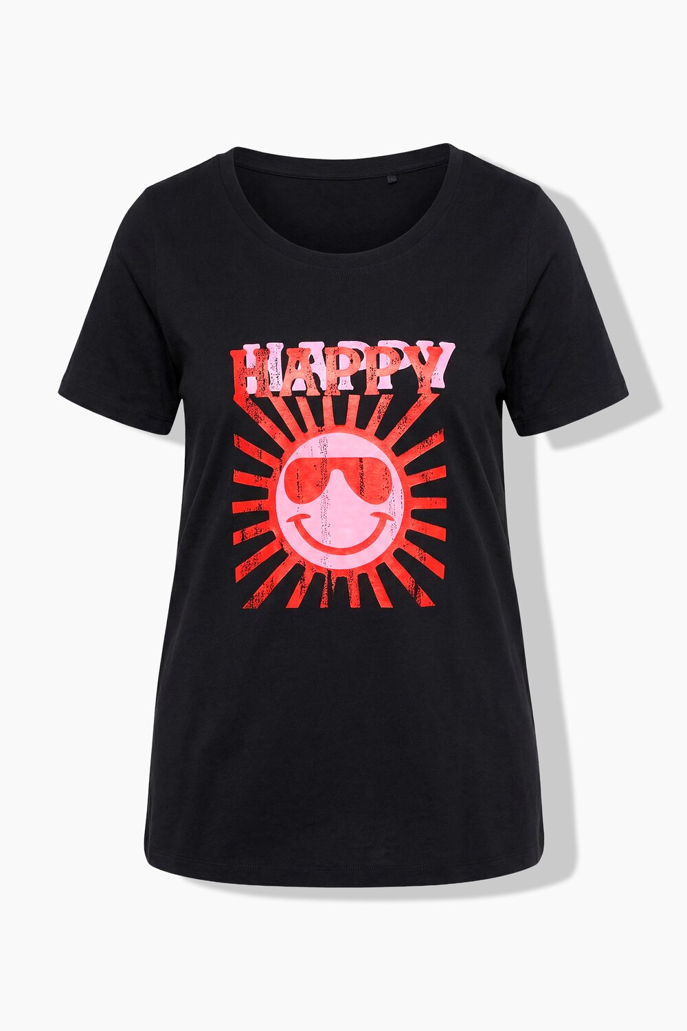 Stora storlekar T-shirt, Dam, svart, storlek: 48, Bomull, Angel of Style