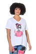 Tričko, áčkový střih, lebka v dámském provedení