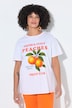 T-Shirt, Boxy Passform, Pfirsich-Motiv