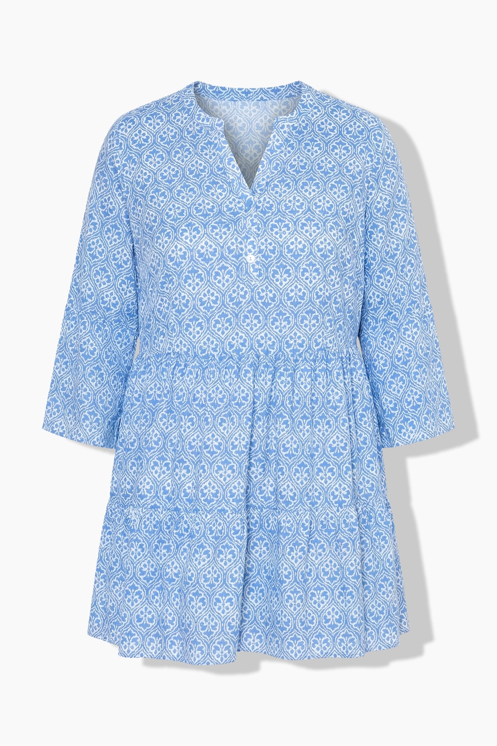 Stora storlekar Lång tunika, Dam, blå, storlek: 46, Viskos, Angel of Style