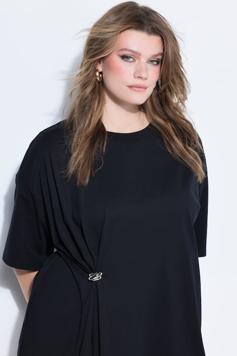 T-Shirt, oversized, Schmuckknoten