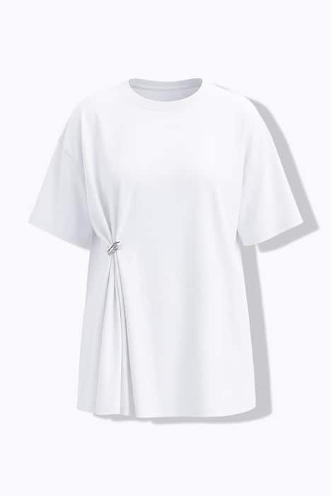 T-Shirt, oversized, Schmuckknoten