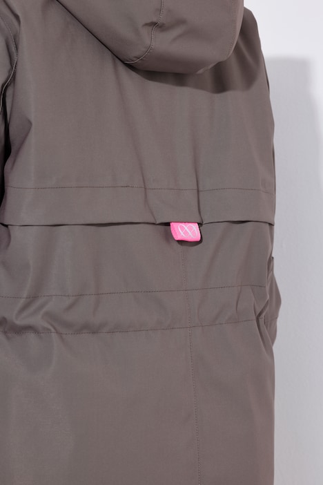 Functionele parka, afneembare capuchon, 2-wegritssluiting, reflecterende prints