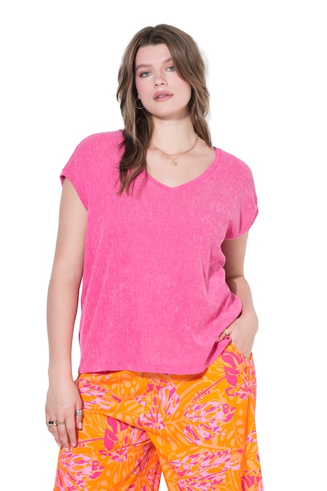 Tričko, oversize střih, bublinová struktura