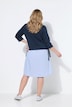 Kleid, Materialmix, Rollkragen, 3/4-Arm, Biobaumwolle