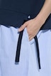 Kleid, Materialmix, Rollkragen, 3/4-Arm, Biobaumwolle