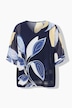 Chiffon-Tunika, doppellagig, V-Ausschnitt, 3/4-Arm