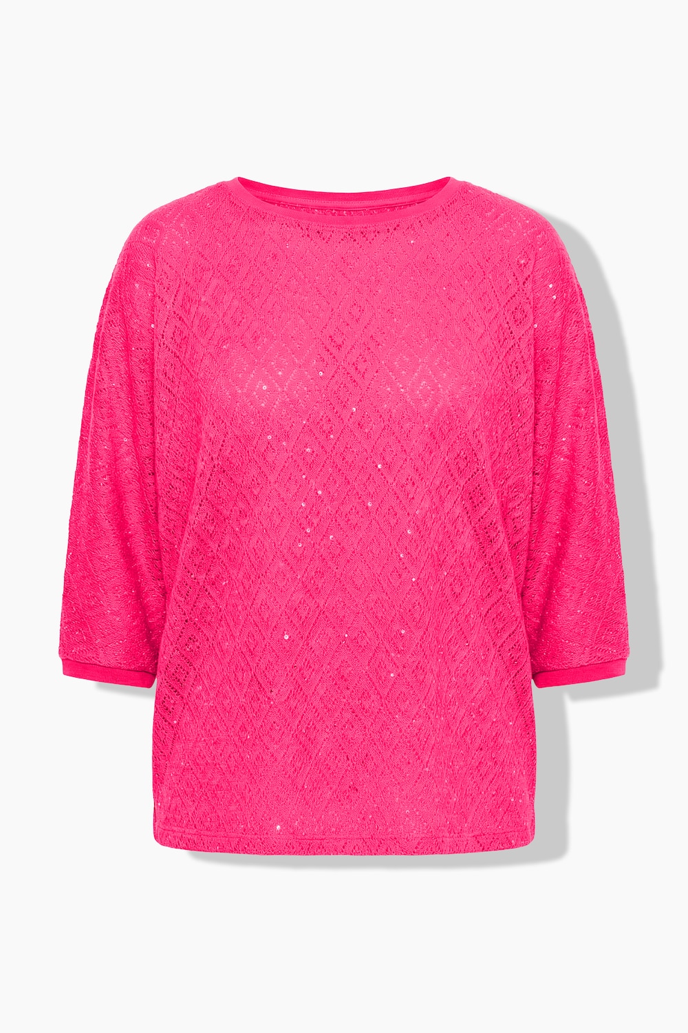Stora storlekar Tröja, Dam, rosa, storlek: 54/56, Polyester, Angel of Style