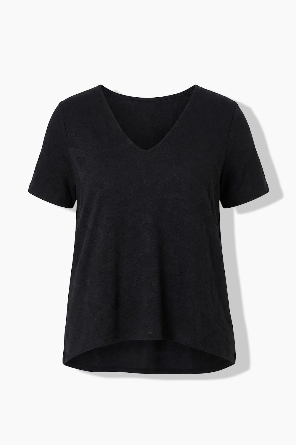 Stora storlekar T-shirt, Dam, svart, storlek: 60, Polyester, Angel of Style