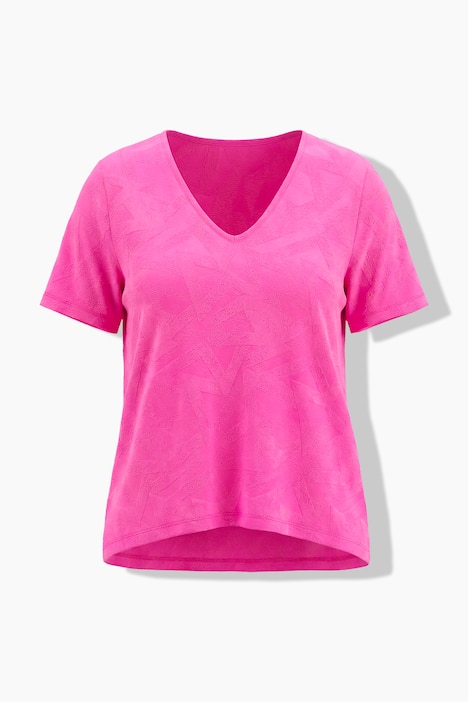 T-Shirt, A-Linie, Strukturjersey