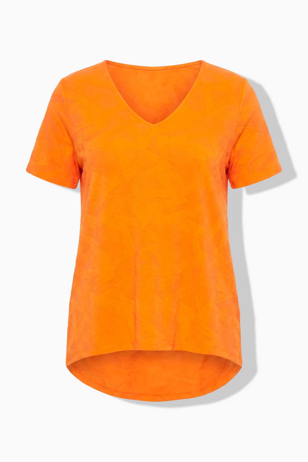 Stora storlekar T-shirt, Dam, orange, storlek: 60, Polyester, Angel of Style
