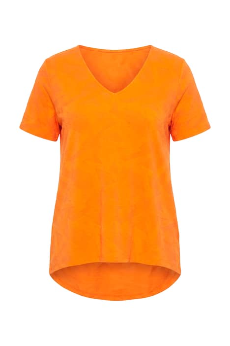 Tričko, áčkový střih, žerzej s texturou