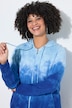 Sweatjacke, A-Linie, Farbverlauf, Kapuze